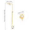 Asixxsix Flute Sheet Music Holder Alloy Sheet Music Stand Golden Metal Music Stand Portable Flute Sheet Music Clip Universal Instrument Accessory for