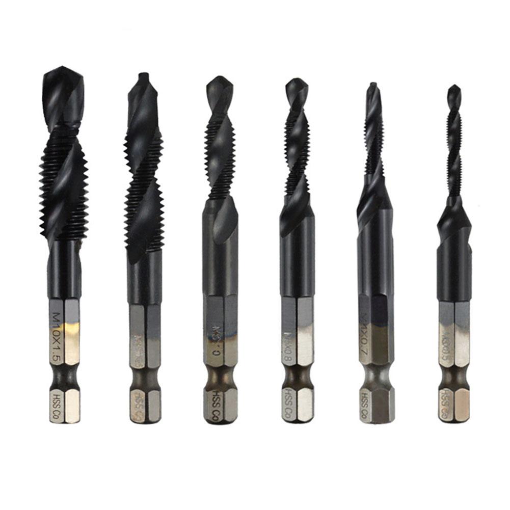 1pc High-Speed Steel Composite Tap For Wood Drilling 1/4inch Shank Composite Tap For M3-M10