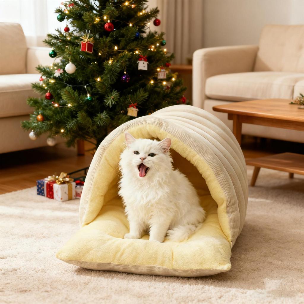 Dog Beds Removable Winter Nest Kennel Cat Bed Cave For Puppy Kitten Animal Indoor Living Room Bedroom Balcony Apartment