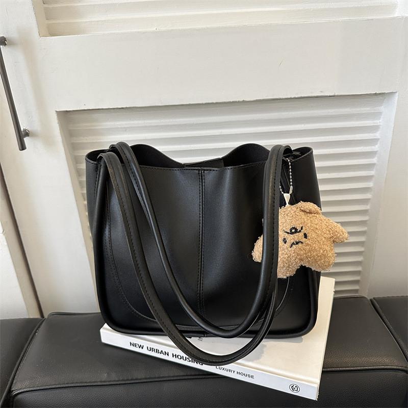 

Modern Pu Leather Women s Tote Bag Versatile Casual Crossbody Purse With Magnetic Closure And Soft Structure Without Pendant чёрный
