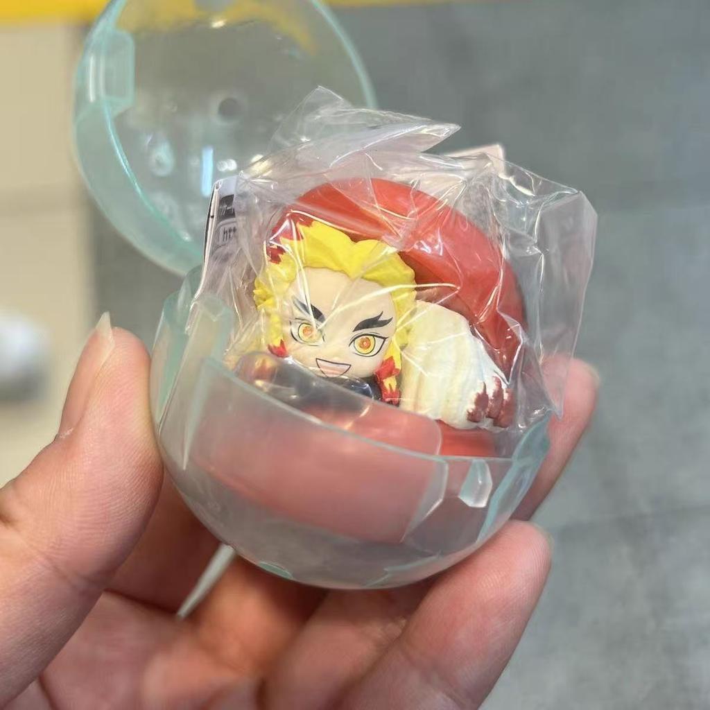 Genuine Gacha Scale Model Demon Slayer Rengoku Kyoujurou Tokitou Muichirou Kanroji Mitsuri Action Figure Toy