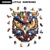Cross-Border Wooden Owl Irregular Jigsaw Puzzle - Youth Educational Toy