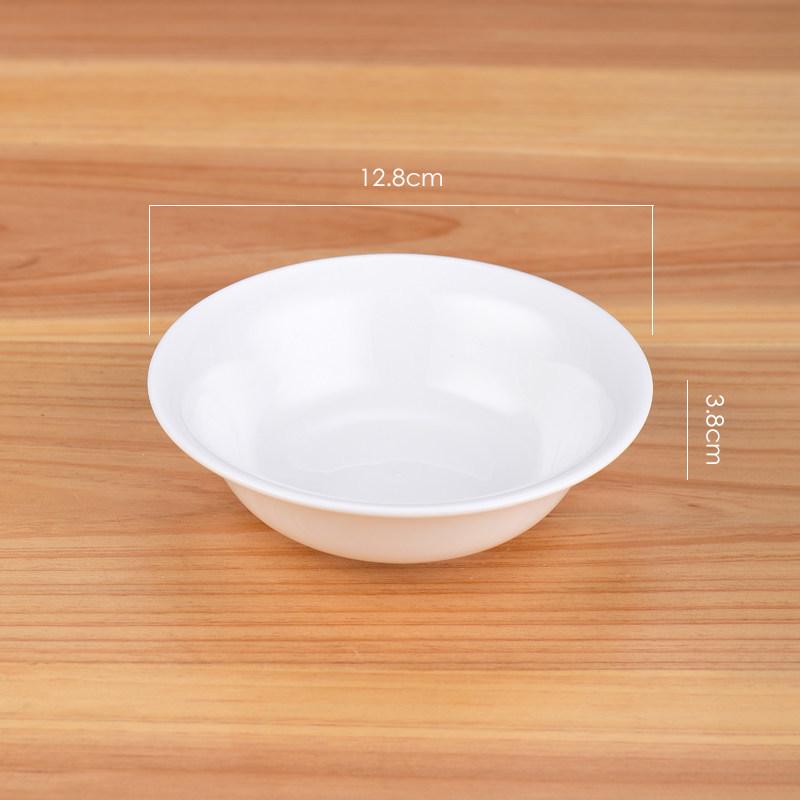 Thickened Ceramic Bowls for Rice, Breakfast, Soup, Noodles - Pure White