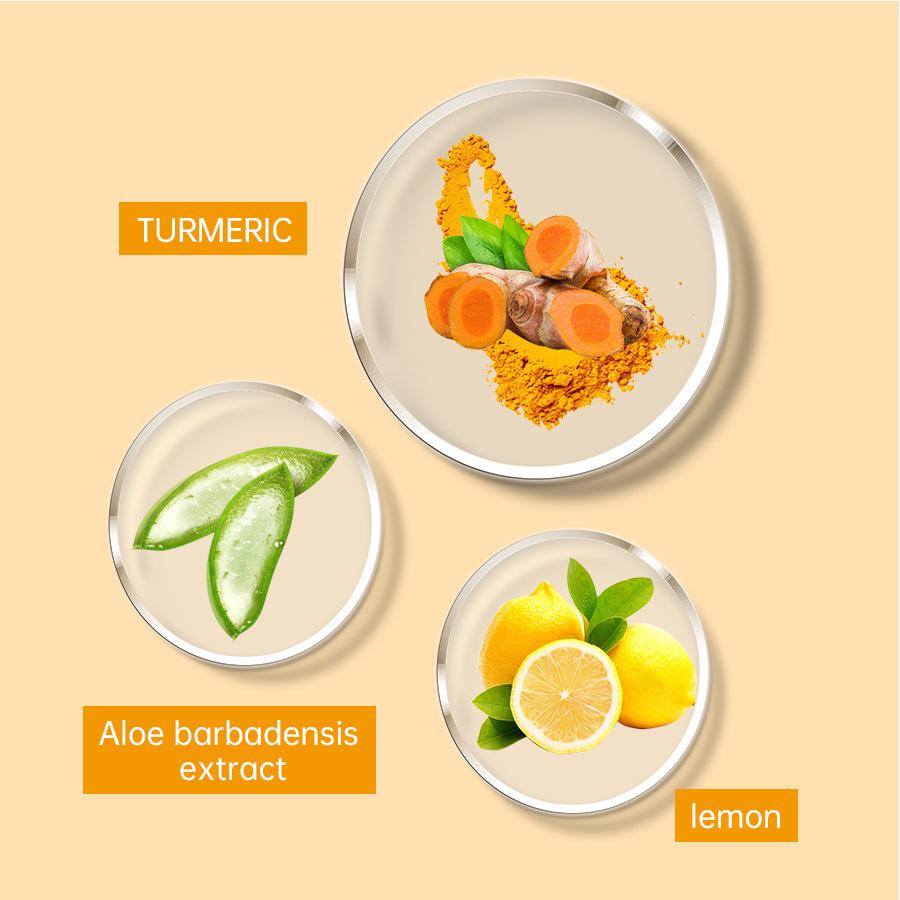 Turmeric Lemon Lip Scrub Deep Clean Exfoliating Brightening Moisturizing Lip Care 30g Less