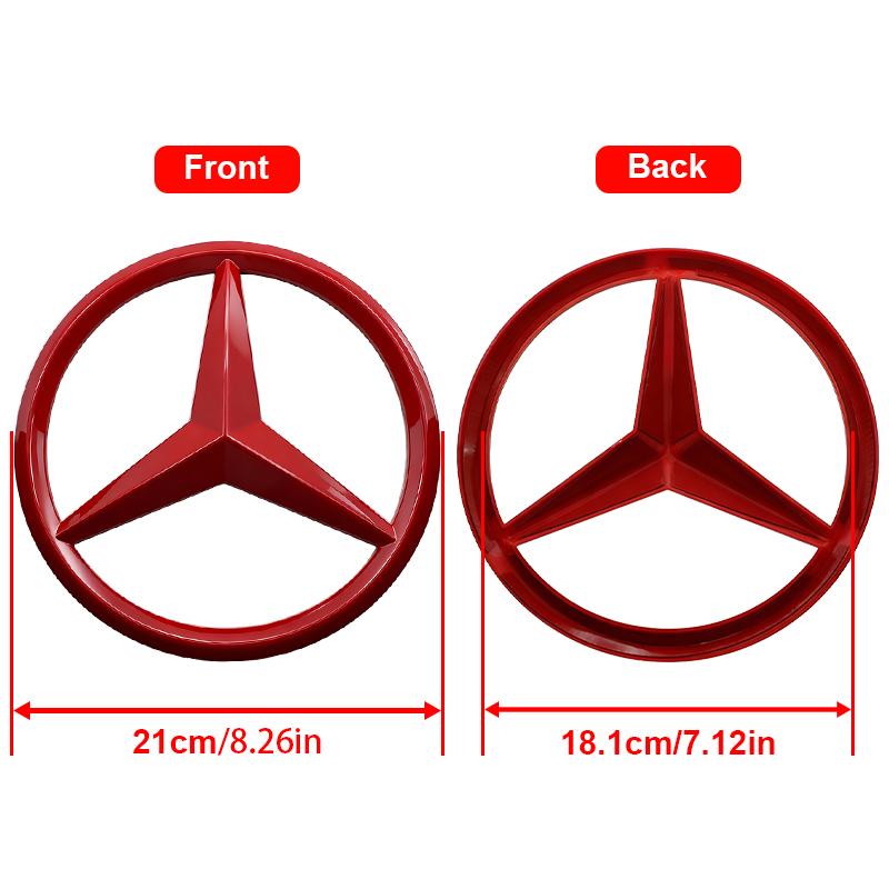 ABS Front Rear Logo Car Trunk Emblem Decorate For W204 W222 W205 X253 W212 W213 W177 W176 W203 Mercedes Benz Replace Accessories PJ1