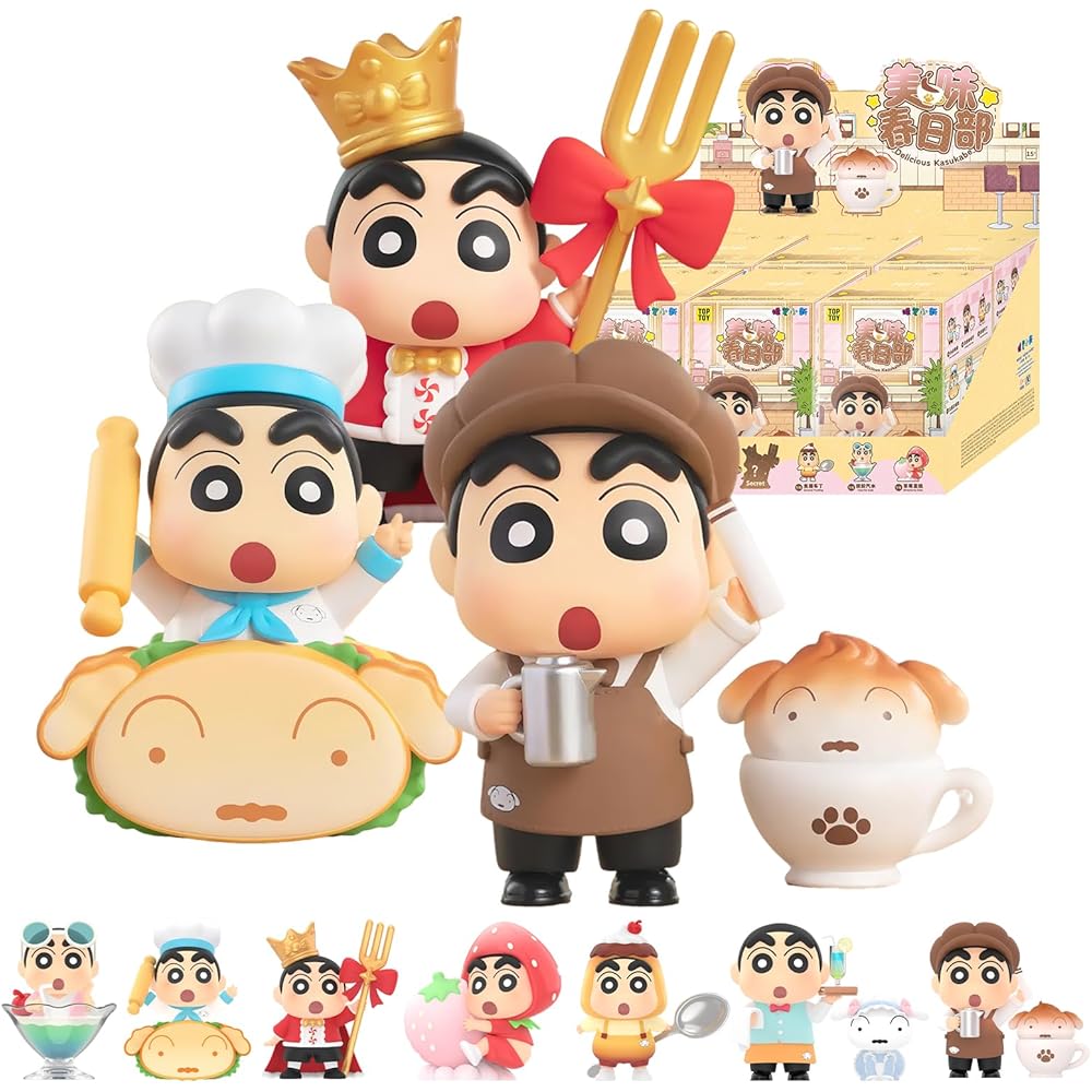 

Top Toy Crayon Shin-chan Assorted Box 6 Pieces PVC Figure Blind Box Collectible Toy