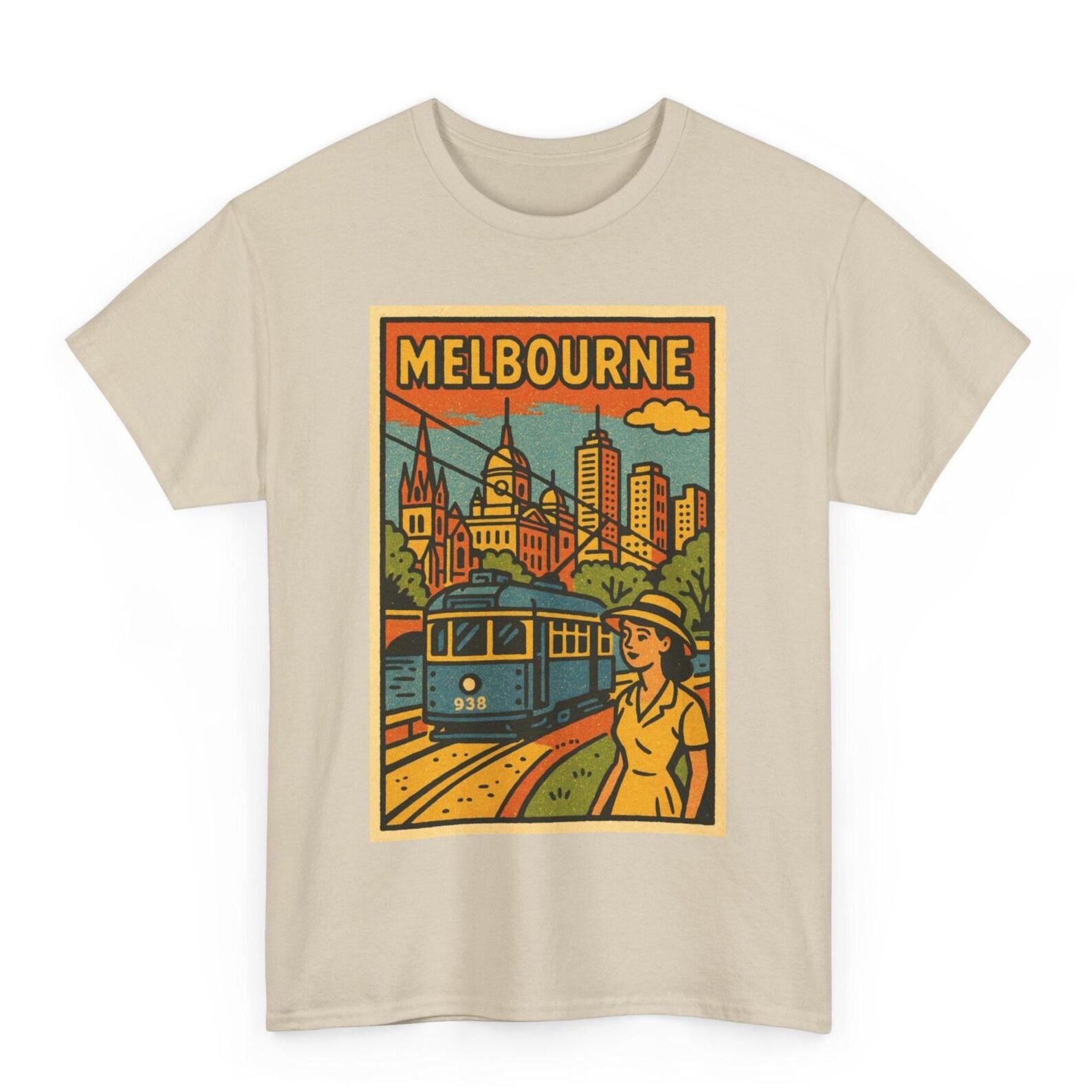 Melbourne T-Shirt: Retro Comic Aussie City Graphic Tee S
