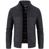 Autumn And Winter Stand Collar Cardigan Sweater Thickened Casual Sweater Men's Warm Fashion Coat