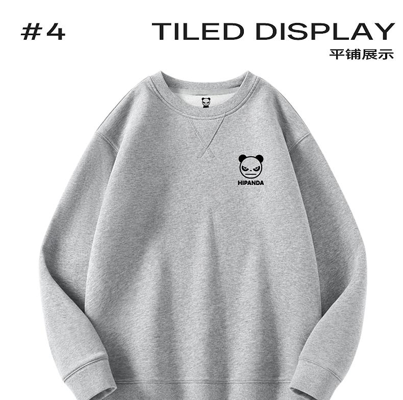 Hello Hipanda Panda Inverted Triangle Round Neck Hoodie