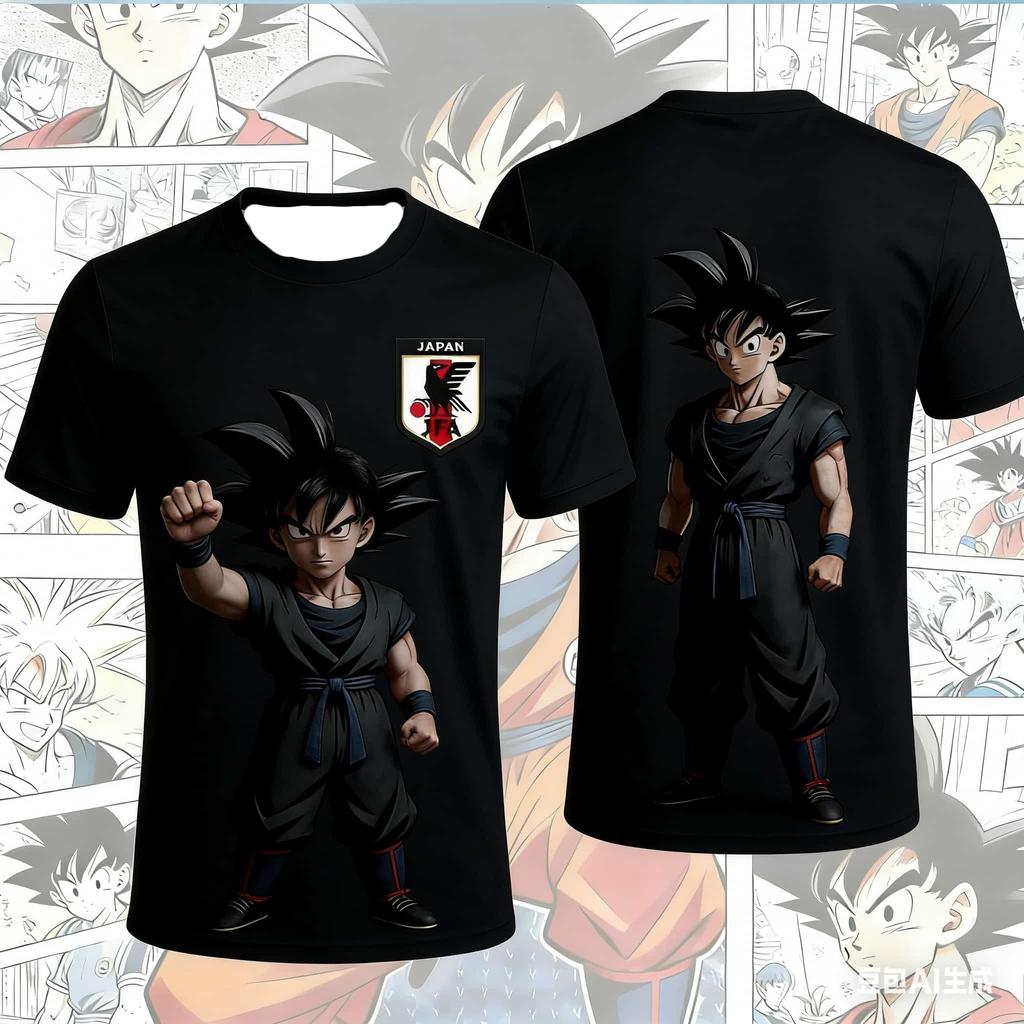 2026 New Bandai Japanese Anime Dragon Ball Son Goku X Japan National Team Custom Soccer Jersey Men's Sports Children