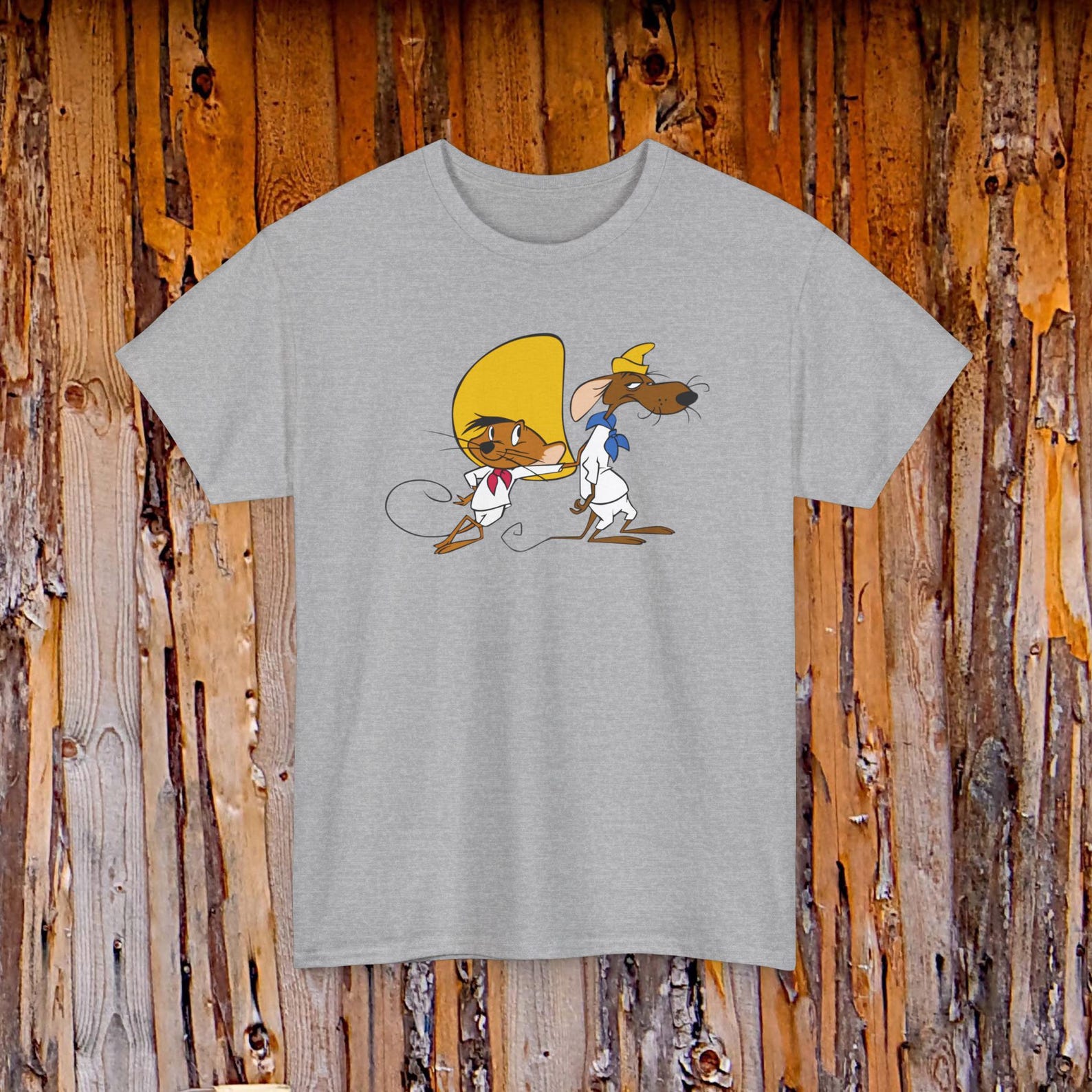 Speedy Gonzales And Slow Poke Rodriguez Cartoon Tee | Retro Cartoon Shirt M