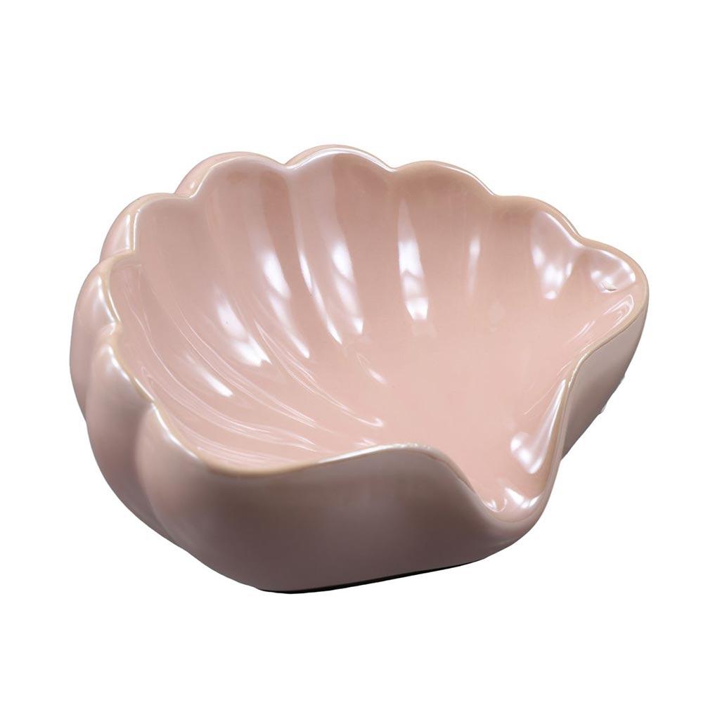 Ceramic Shell Storage Box Self Draining Soap Dish Cute Soap Holder Kitchen Accessories