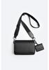 Borsa a tracolla/spalla da uomo trendy 2-in-1 con patta, collezione Primavera/Estate 2025: Design Quadrato Piccolo, Casual e Versatile