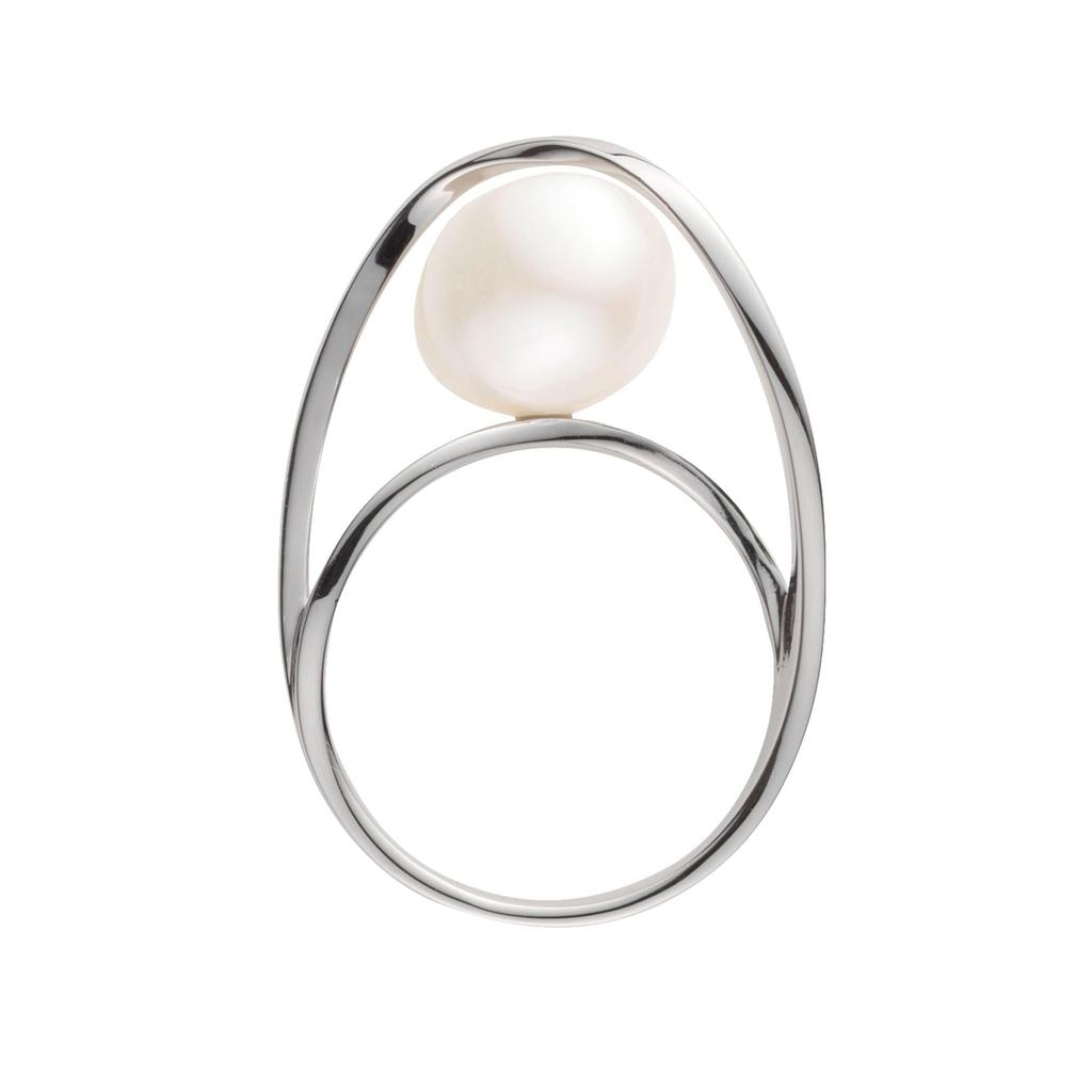 Kuma Sterling Silver 925 Freshwater Pearl Ring KMSR006111PF Japanese Size 11 [Official] [Vendome Aoyama] [Kengo + MA,YU] [Kengo Kuma]
