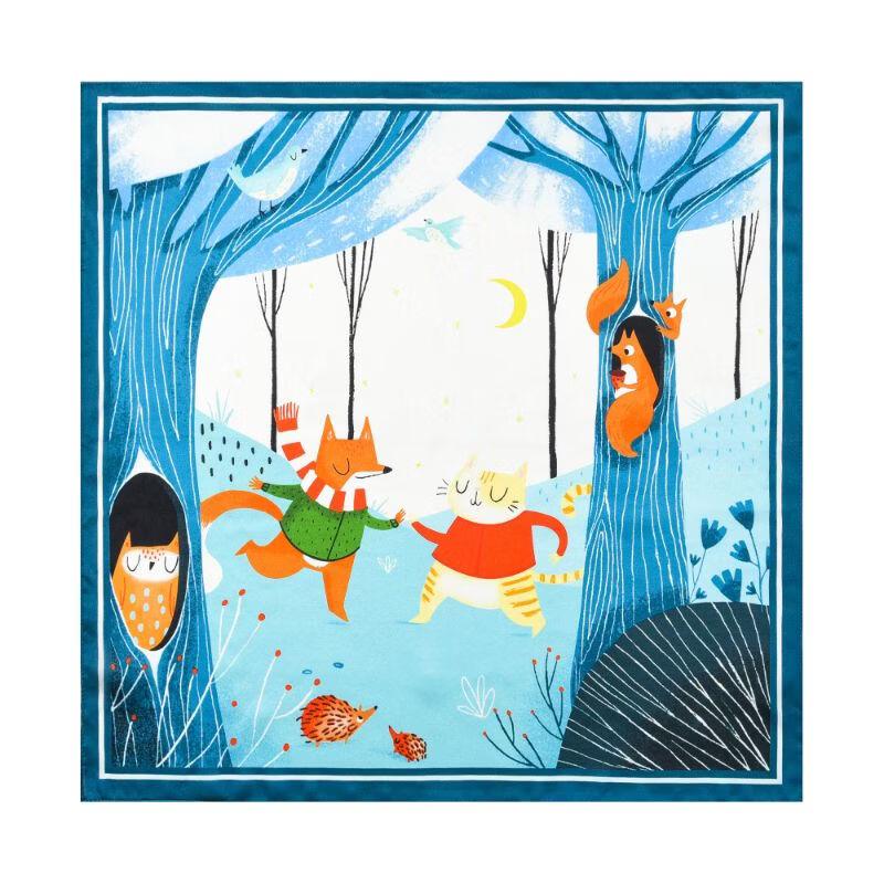 TXRMDX Men s Business Cartoon Mulberry Silk Pocket Square One Size