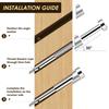 15/30Pcs 30 Degree Angle Beveled Washer Stainless Steel Weatherproof Sturdy Washer for 1/8" 5/32" 3/16" Stair Deck Cable Railing