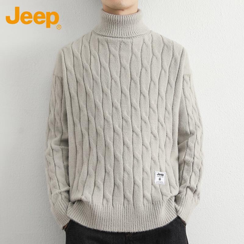 

JEEP Men s Thickened Turtleneck Thermal Sweater 3XL