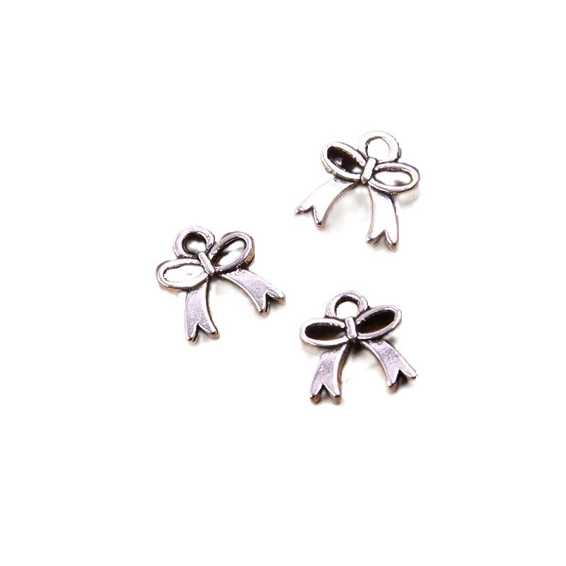 23 Styles Bowknot DIY Alloy Hollow Pendant Charm for Handmade Necklace & Bracelet