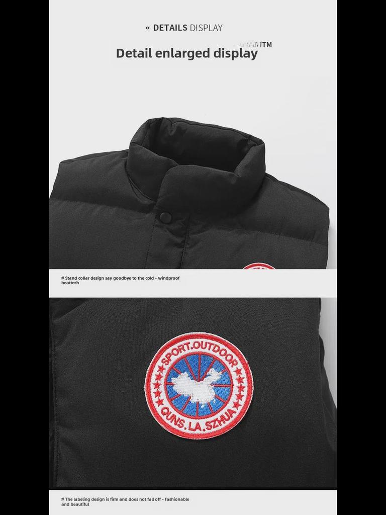 Men's & Couple's Cotton Padded Vest: Thick Stand-Up Collar Casual Waistcoat for Autumn/Winter 