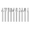 10Pcs Portable HSS Router Bits 1/8" 3mm Shank DIY Drill Bit Professional High Quality Carving Router Bits for Dremel