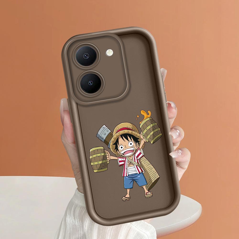 Scări pătrate din silicon moale, model de desene animate, acoperire completă, protecție pentru cameră, husă rezistentă la șocuri pentru iPhone Infinix Tecno Vivo