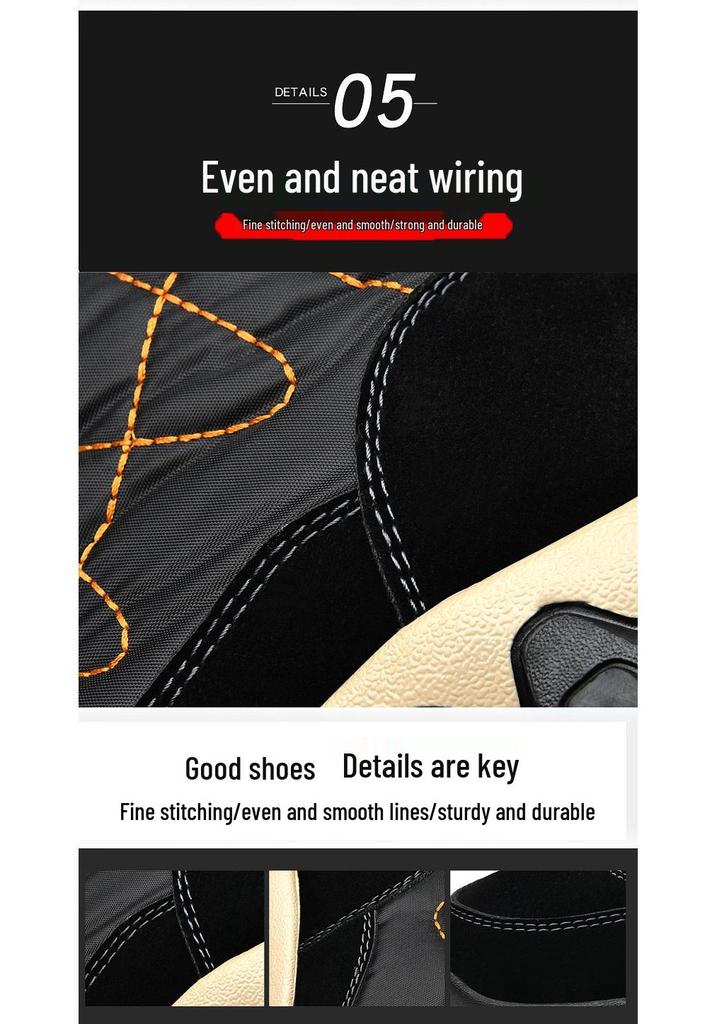 Men's Waterproof High-Top Snow Boots, Plus Velvet Lining, Non-Slip, Warm Plush, Winter Outdoor Casual Cotton Shoes