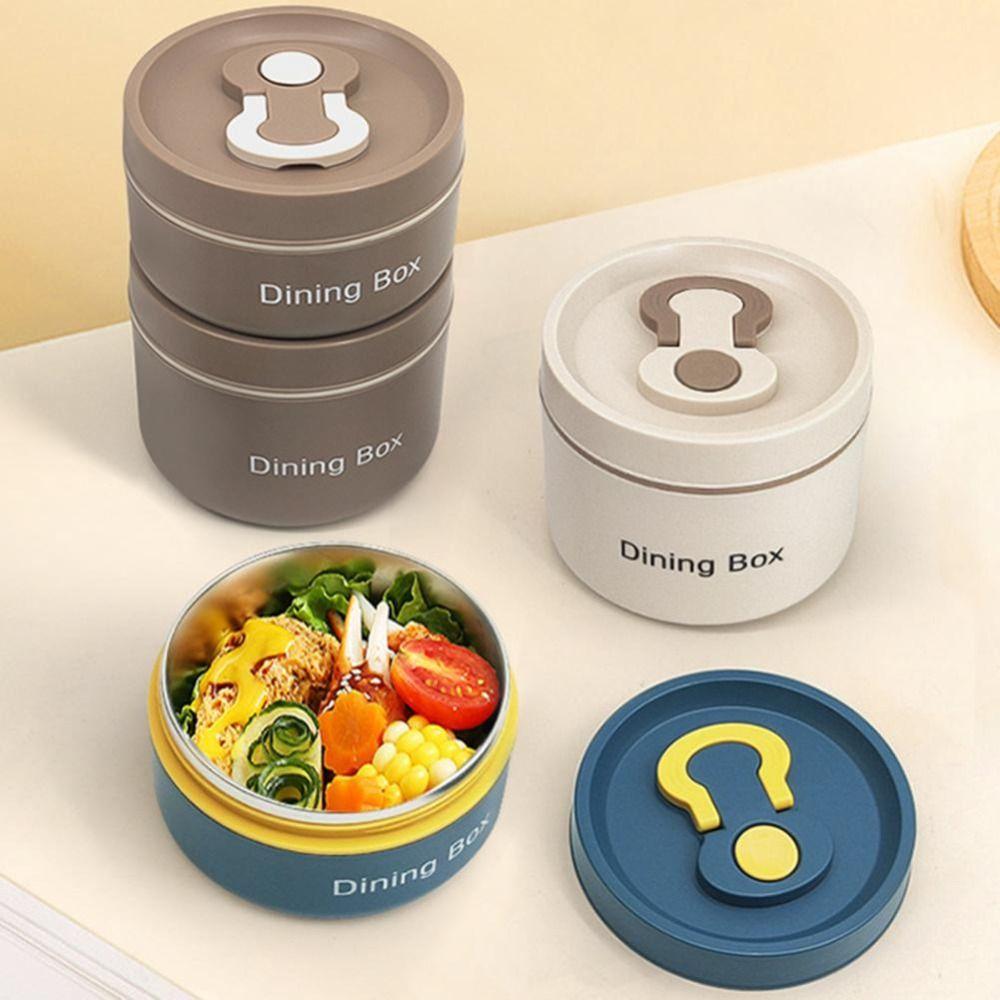 350ml/650ml Soup Bowl Stainless Steel Dining Box Storage Container Thermal Lunch Box  School Picnic