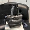 Adjustable Strap Puffy Handbag Large Capacity Puffer Crossbody Bag Quilted Shoulder Bag  Casual