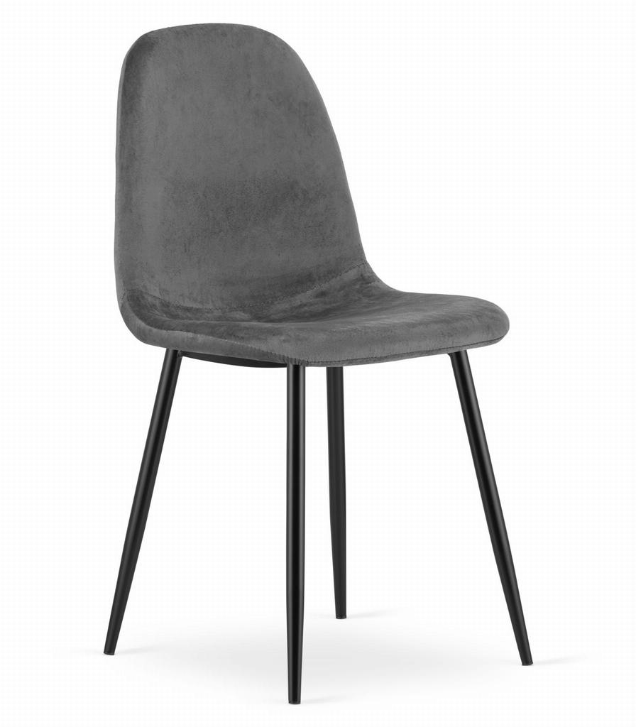 COMO Chair - Dark Gray Velvet X 2