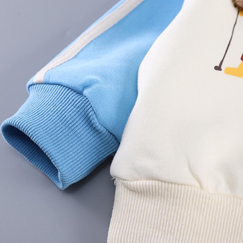 0-5 Years Old Boys' Long Sleeved Suit Children's Cartoon Lion Hoodie+casual Pants Two-piece Set Cute And Comfortable Clothes For Boys' Babies