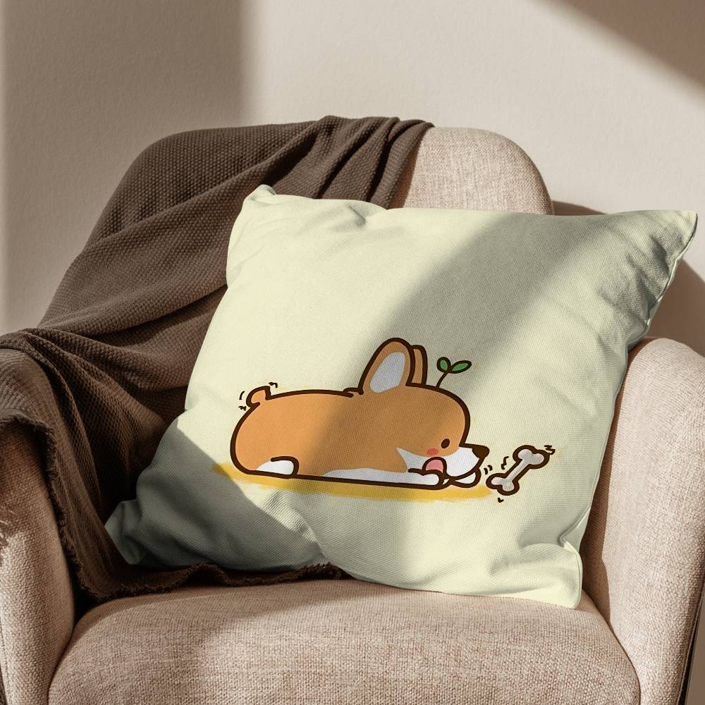Süße Welsh Corgi Kissenhülle Büro Kissen Geeignet für Sofa Auto Schlafzimmer Dekorative Kissenhülle
