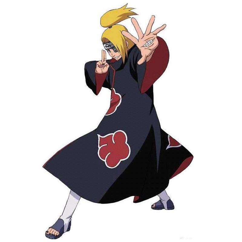 Set pláště Akatsuki s červenými mraky: Obsahuje plášť Naruto, prsten, doplňky čelenky - Ideální pro halloweenský kostým