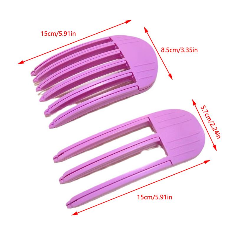3/6 hřebenových zubů Přírodní kořen vlasů Nadýchané klipy Kudrnaté třesky Spona pro styling vlasů Hairs Lazy Diy Tool Kadeřnictví bez stop Příslušenství