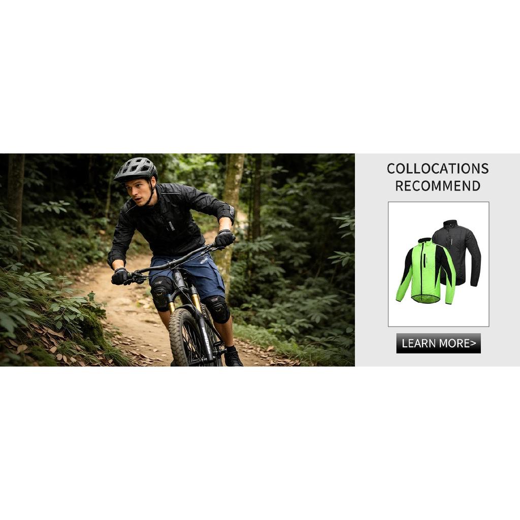 WOSAWE Summer Men Downhill Shorts with Inner Sponge Pad Casual MTB Bicycle Shorts Quick-drying MTB Bike Short Cycling Shorts