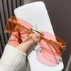Custom Fashion Small Frame Hip Hop Sunglasses: High-End Men's & Women's Rimless Street Style Instagram Influencer Glasses