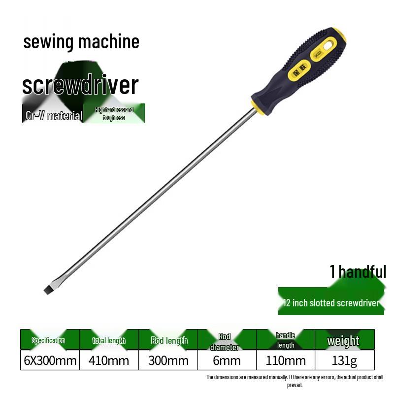 Nähmaschinen-Schraubendreher-Set: Kreuz-/Flachkopf, Verlängert, Groß, Stark magnetisch, Kleine und Große Größen