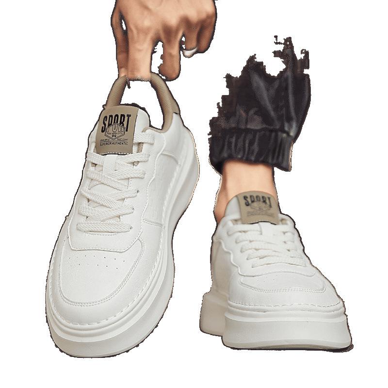 Summer breathable thick-soled sports and leisure board shoes increase the height of small white tide shoes