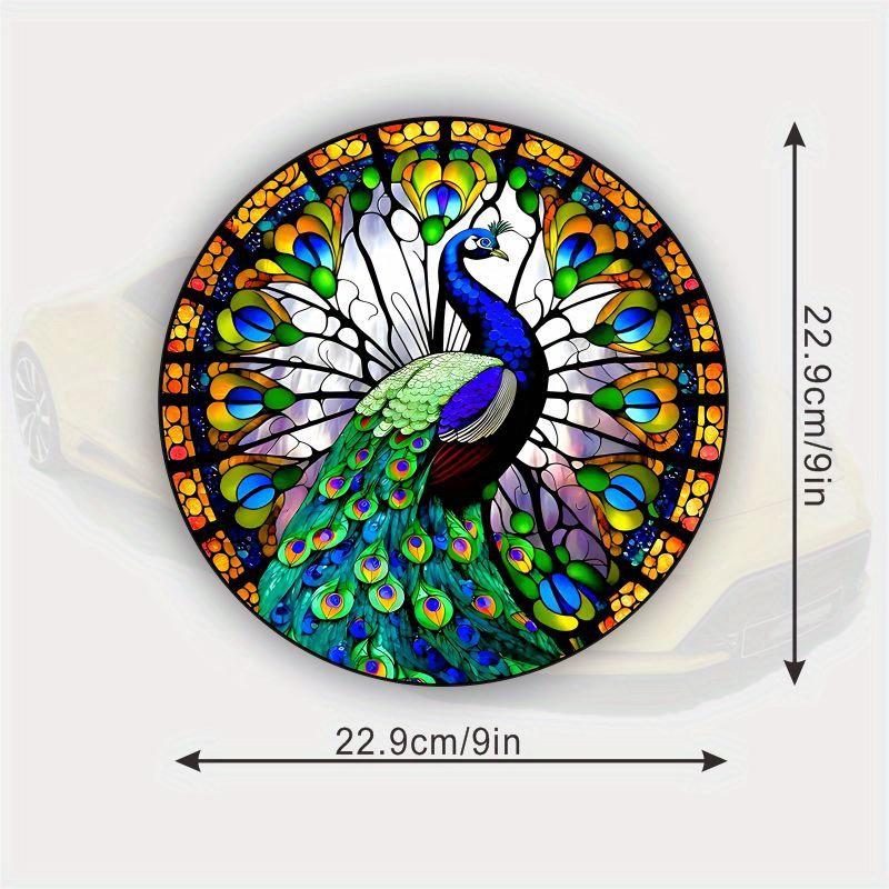 Peacock Car RV Home Window Glass Electrostatic Stickers Decoration Static Cling Glass Sticker Adhesive Free Window Sticker#5