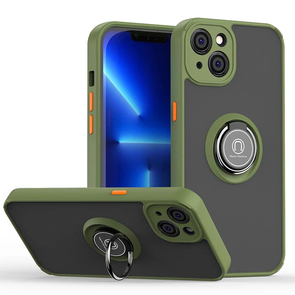 

Multifunctional Ring Holder Protector Protective Shell Magnetic Phone Case For For Iphone 16 1 14 13 12 11 Pro Max X XS XR 7 8Plus For iPhone 16 ProMax