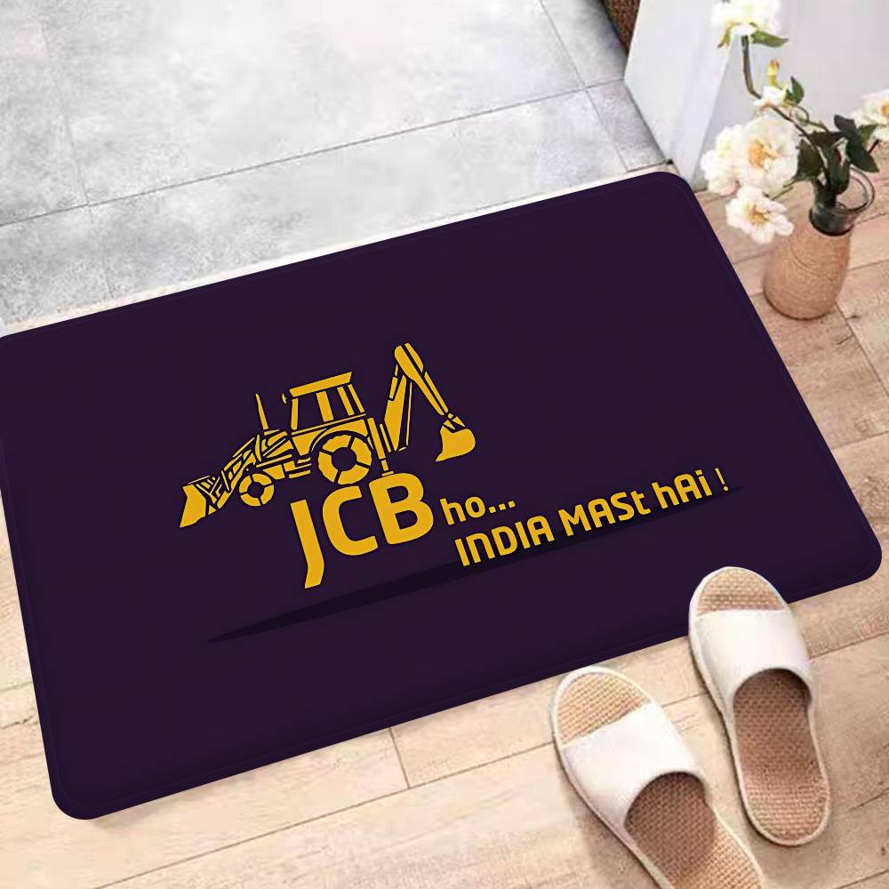 Excavator J-JCB Logo Floor Mat Non-Slip Laundry Room Mat Laundry Decor Balcony Child Living Room Household Carpets