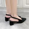 Fashion Woman Pumps Solid Slingback Sandals Female Office Women's High Women's High Heel Sandals