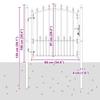 Vidaxl Garden Gate With Spikes, Steel, 100X100 Cm, Green