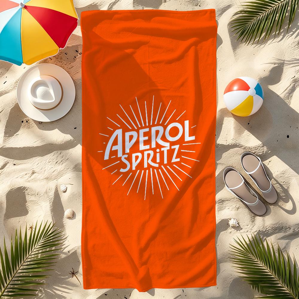Orange art A-AperolS Towel Large S-Spritzs-S Quick-Drying Microfiber soft Beach Towel for Travel Fitness Sauna Bathing Camping