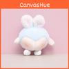 White Cute Blue Pink Rabbit Butt Plush Keychain For Children Gift And Collecting