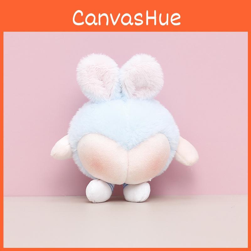 White Cute Blue Pink Rabbit Butt Plush Keychain For Children Gift And Collecting