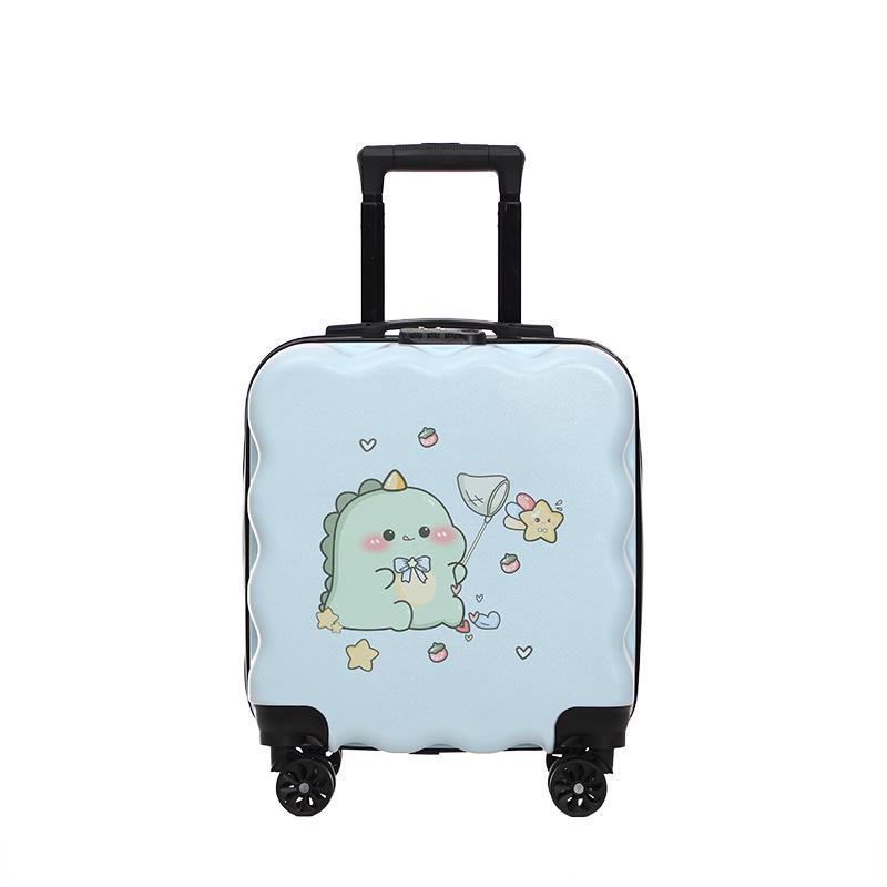 Children's Fashion Cartoon Trolley Case with Universal Wheels & Combination Lock