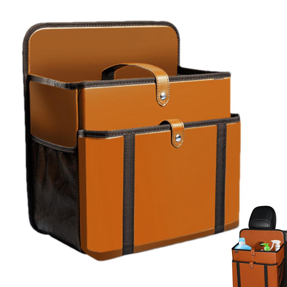 

Органайзер для заднего сиденья автомобиля, сумка для хранения вещей на заднем пассажирском сиденье с подстаканниками и несколькими карманами для прозрачный