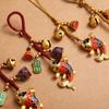 Chinese Style Key Chain Strap Small Pendant Car Key Chain Cute Lucky Keychain  Men