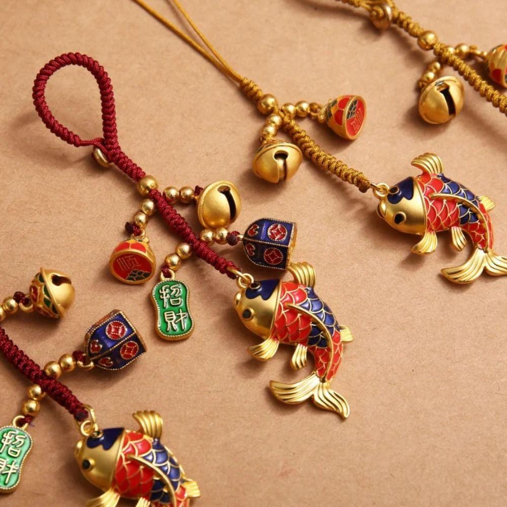 Chinese Style Lucky Keychain Small Pendant Car Key Chain Unique Key Chain Strap  Women