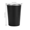 4PCS Black Drinking Cup Durable Beverage Cup Lightweight Stainless Steel Cup  Outdoor Camping